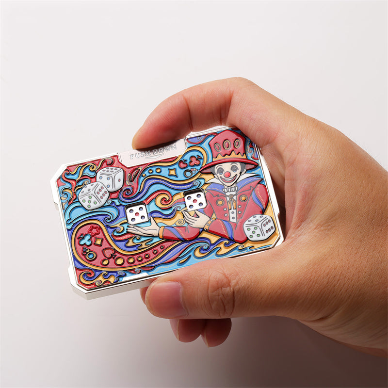 Zinc Alloy Dice EDC Fidget Toy – Mechanical Decompression Dice for Stress Relief