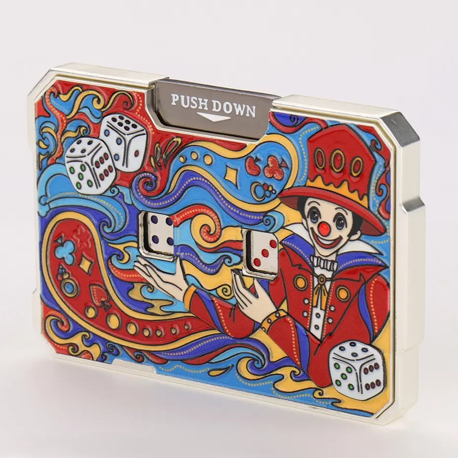 Zinc Alloy Dice EDC Fidget Toy – Mechanical Decompression Dice for Stress Relief