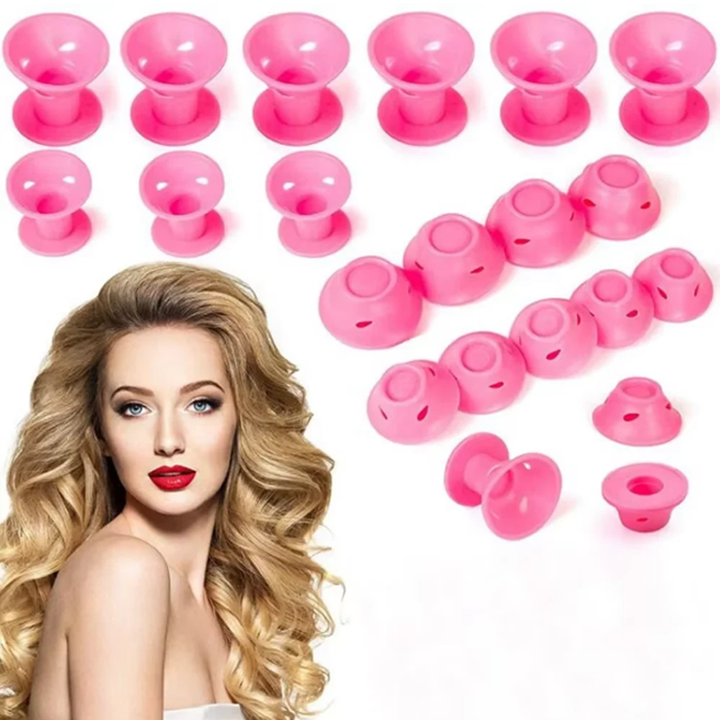 Heatless Silicone Hair Curlers for Effortless Styling While Sleeping