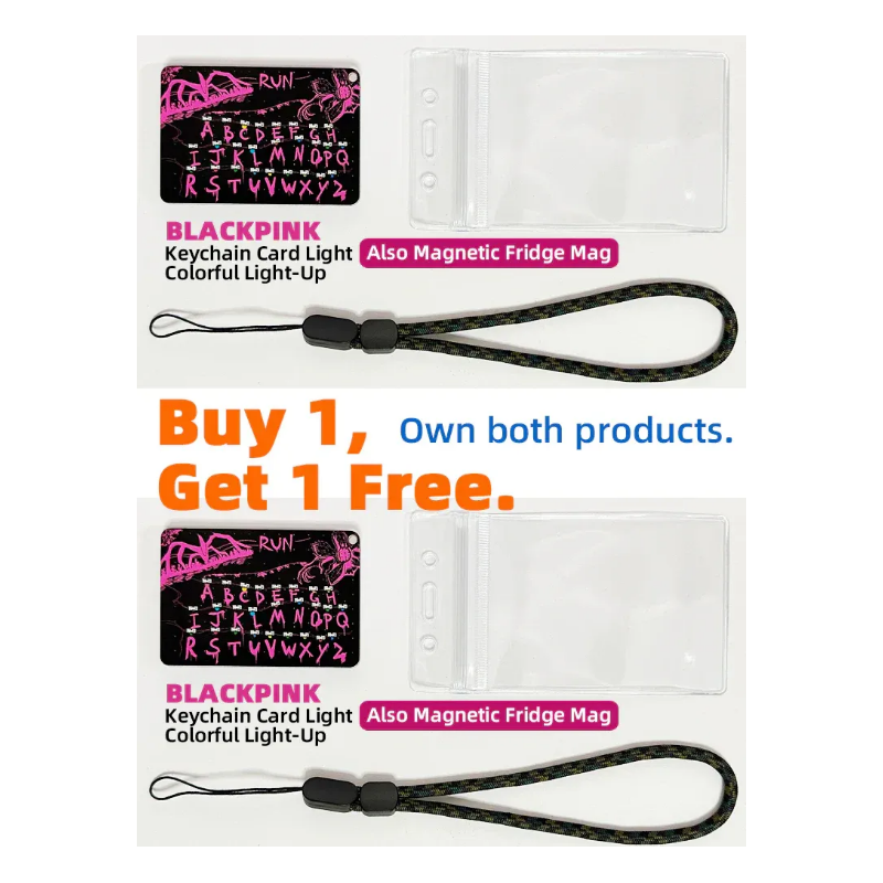 Stranger Things themed light-up card keychain