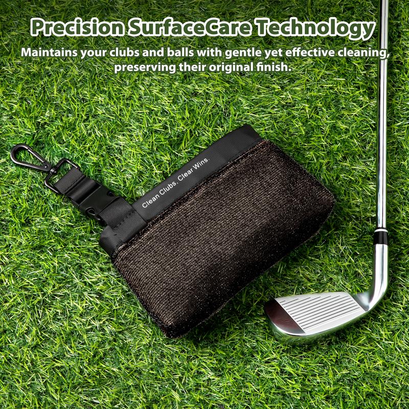 Portable Golf Club & Ball Cleaner – Leakproof Cleaning Pouch with Detachable Clip