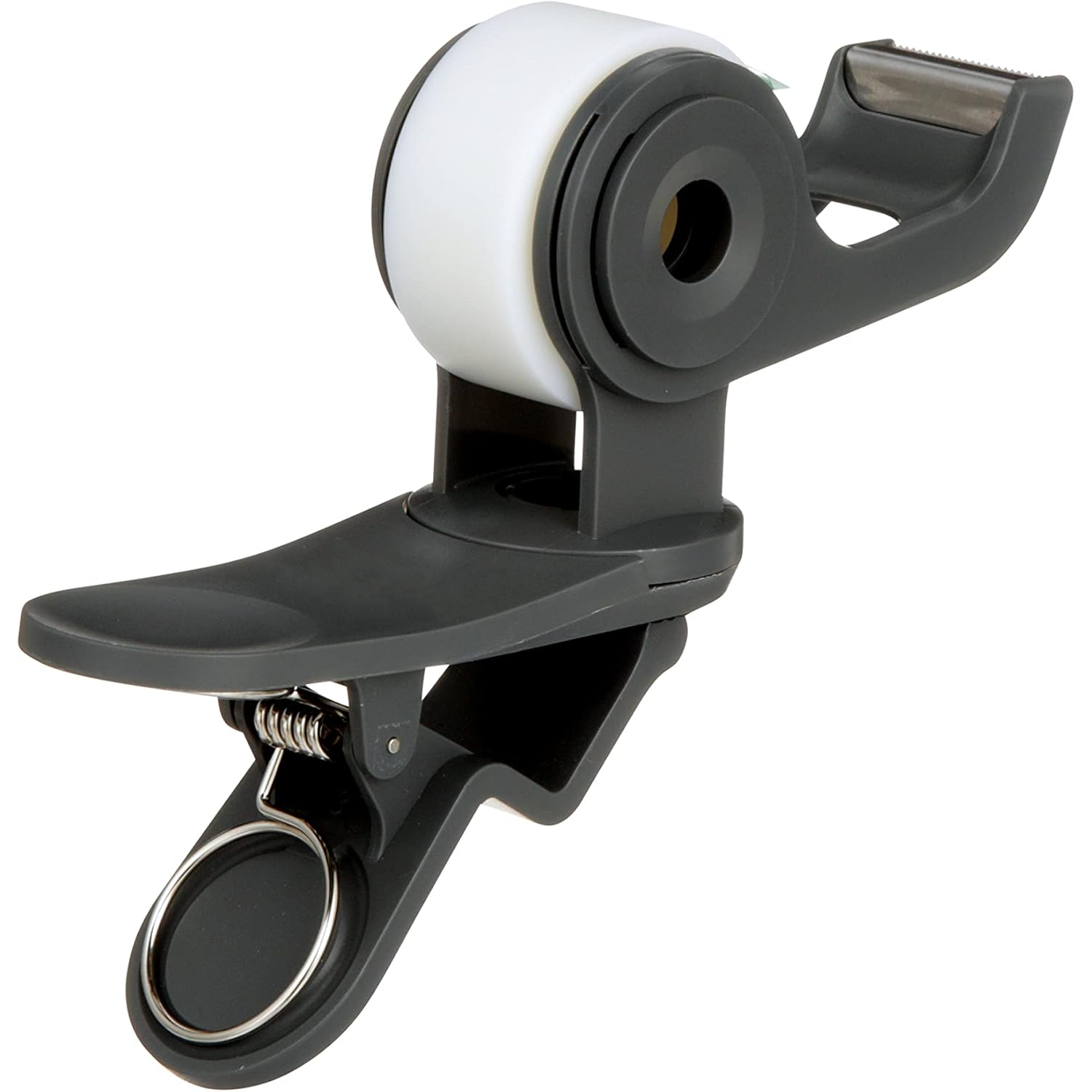Clip-On Rotating Tape Dispenser – Space-Saving Desk Mount Design