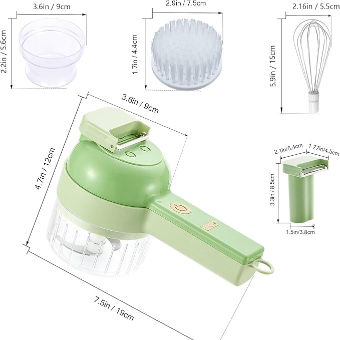 5-in-1 Electric Vegetable Chopper Set