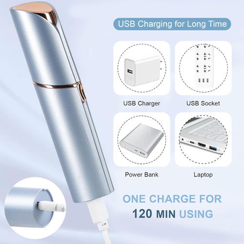 Women’s Facial Hair Remover – Electric, Painless, USB Rechargeable for Face, Lip & Chin