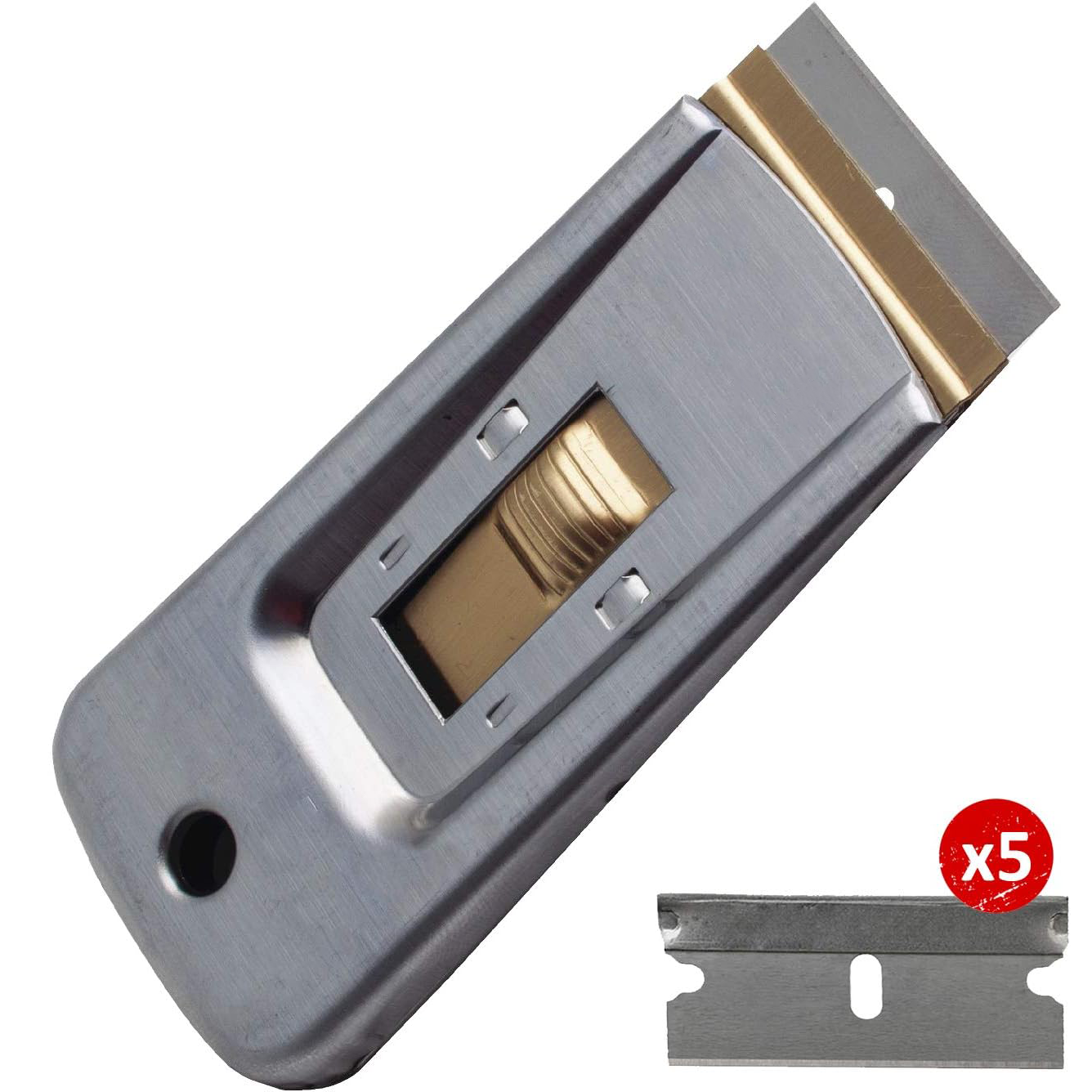 Razor Blade Scraper Tool Set – Heavy-Duty Glass & Adhesive Removal (2-Pack)