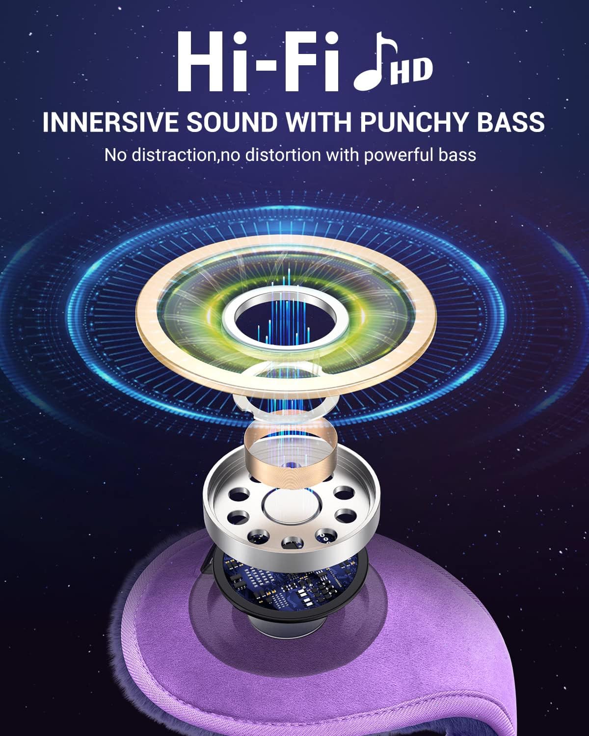 Bluetooth Ear Warmers – Winter Wireless Headphones with HD Speakers