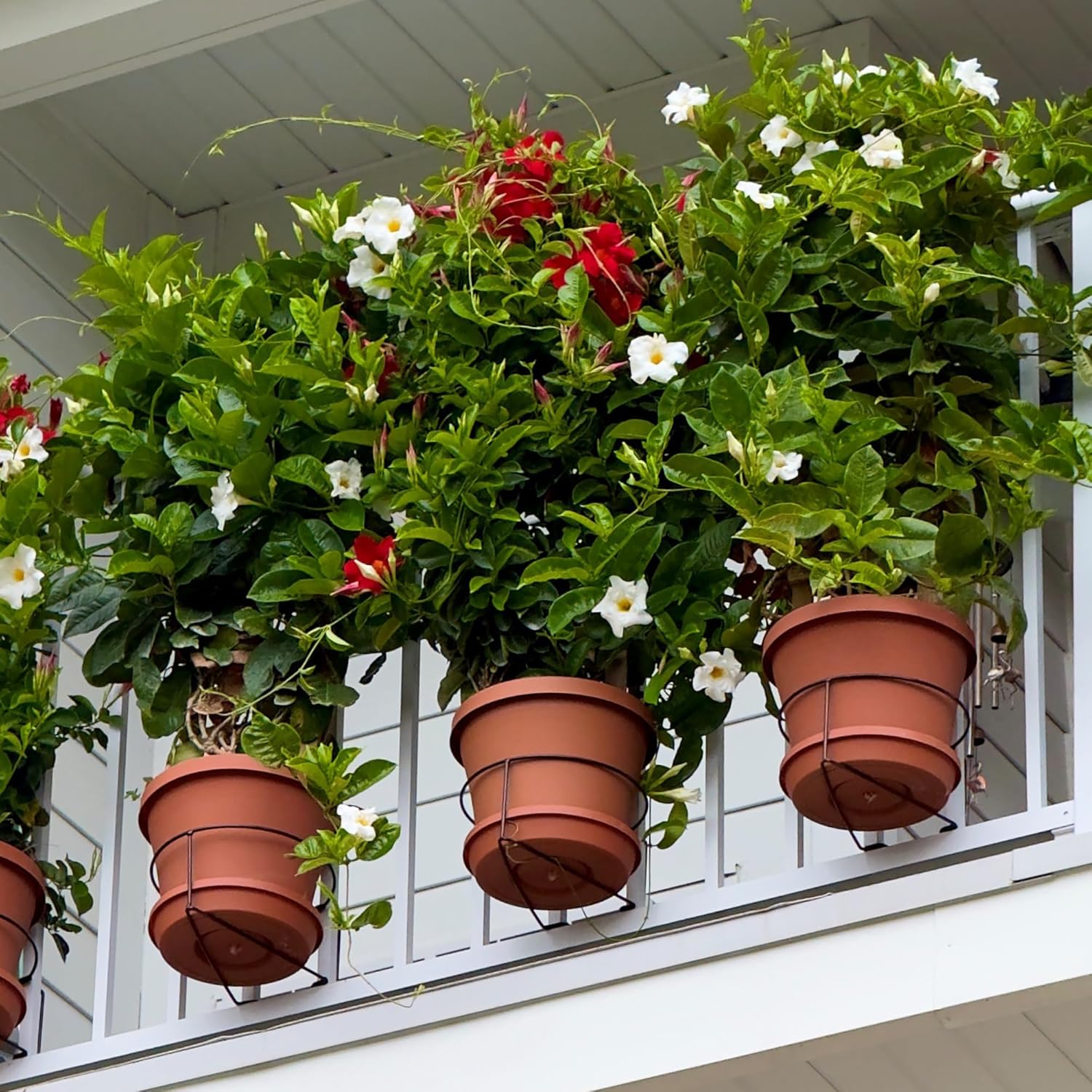 Floating Planter Clips – Adjustable Railing Hooks for Vertical Garden (3-Pack)