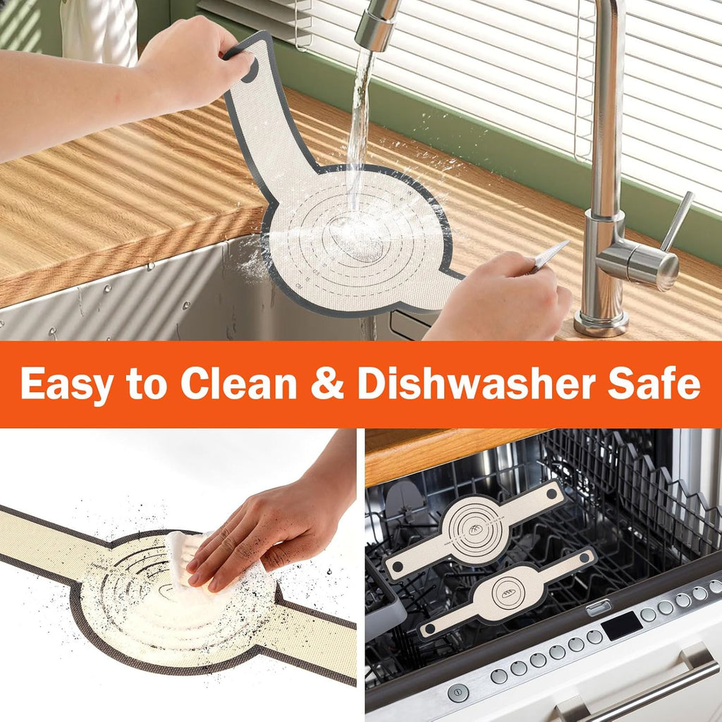 2-Piece Silicone Bread Sling Set – Non-Stick, Heat-Resistant Baking Mats for Perfect Bread Every Time