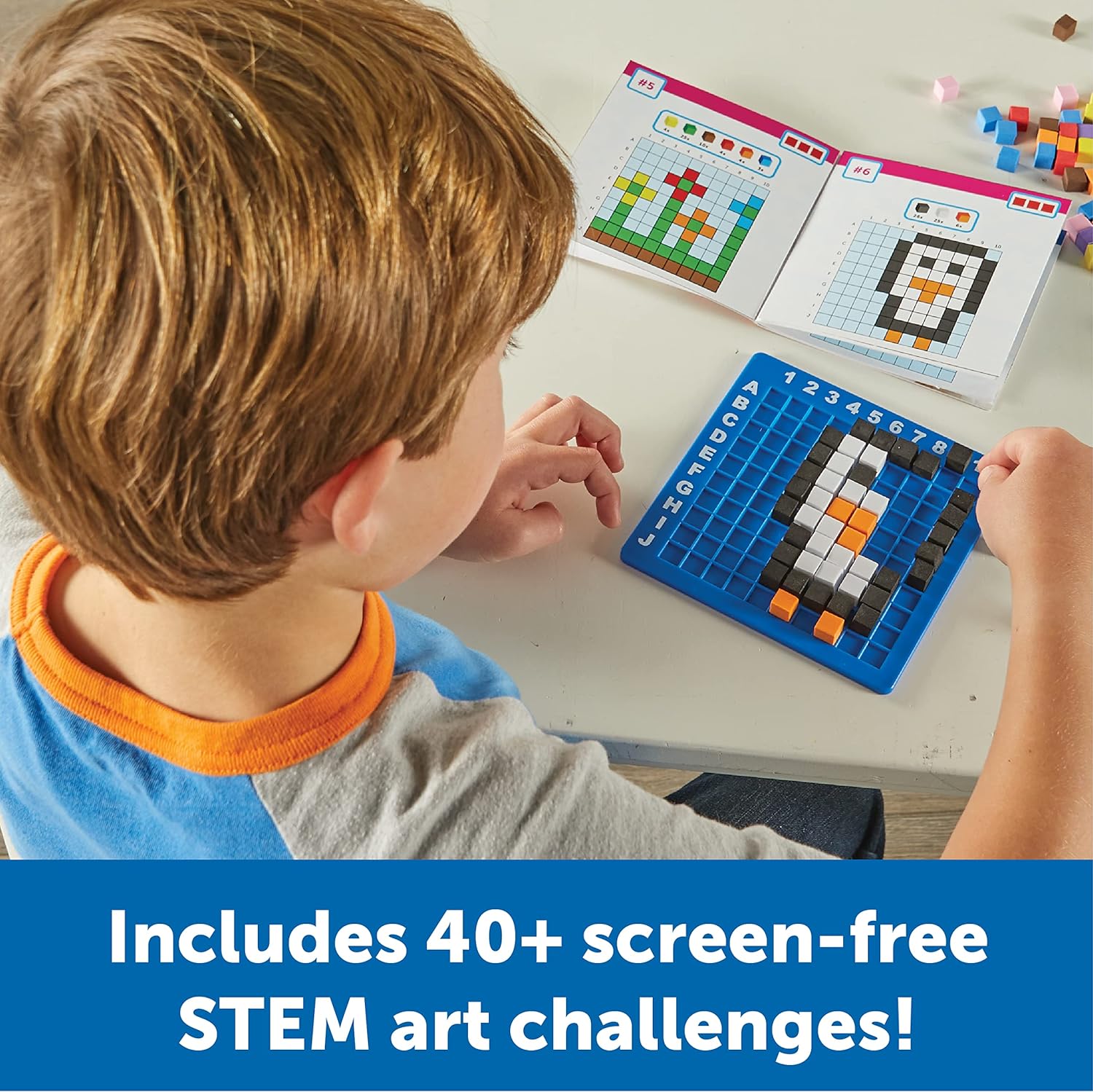 STEM Pixel Art Coding Challenge Toy for Kids