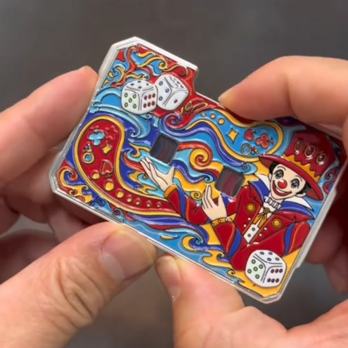 Zinc Alloy Dice EDC Fidget Toy – Mechanical Decompression Dice for Stress Relief