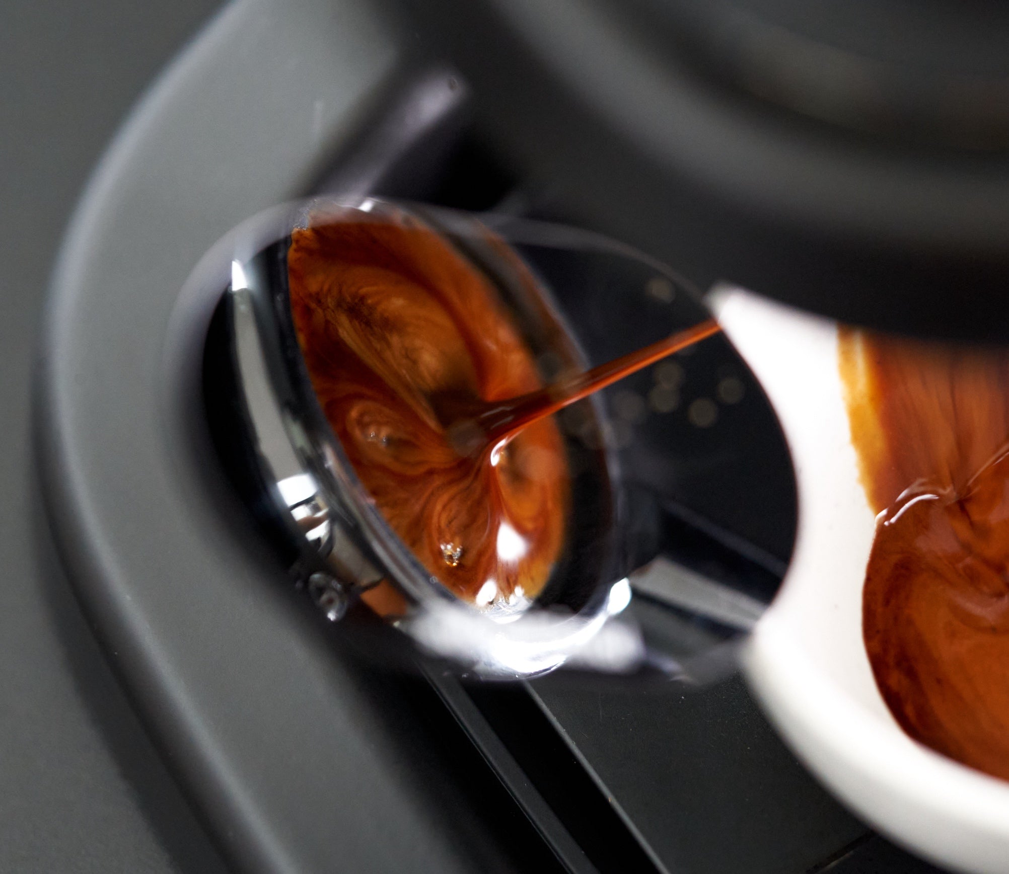 Espresso Shot Mirror for Bottomless Portafilter with Magnetic Mount