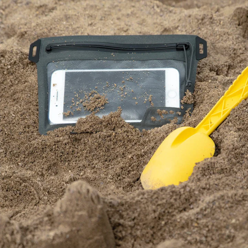 Visible waterproof bag with tight zipper closure