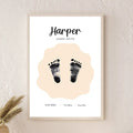 Personalized Baby Footprint Keepsake – Inkless Hand & Footprint Kit (A4)