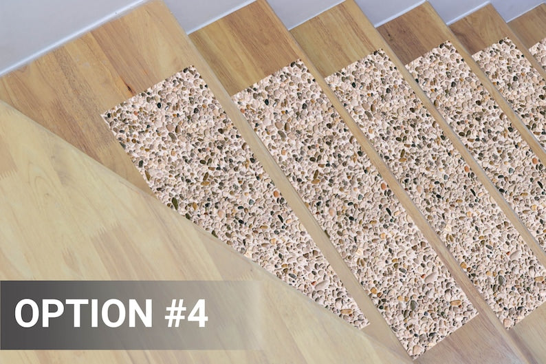 Non-Slip Stair Tread Peel and Stick heavy duty textured vinyl |