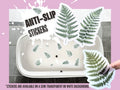 ANTI-SLIP STICKERS, 10 pcs Leaf Fern Decals, Alternative To Bath Mat, Aesthetic Waterproof Non Slip Safety Decals For Bathtub, Shower, Tiles