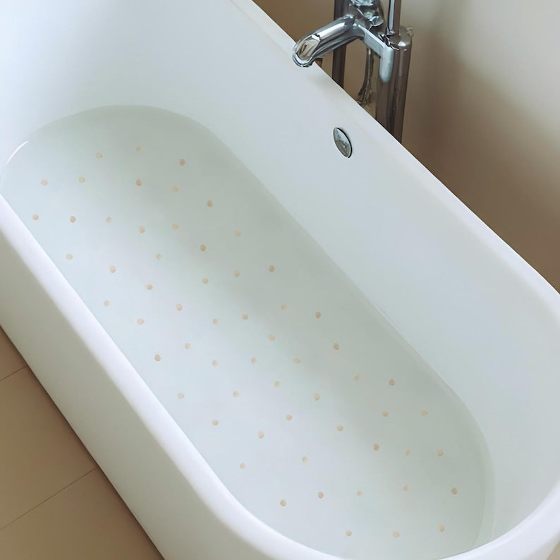 Decorative Non-Slip Stickers for Bathroom & Shower – Watercolor Dots for Bathtub Safety, Stylish and Functional Adhesive Circles