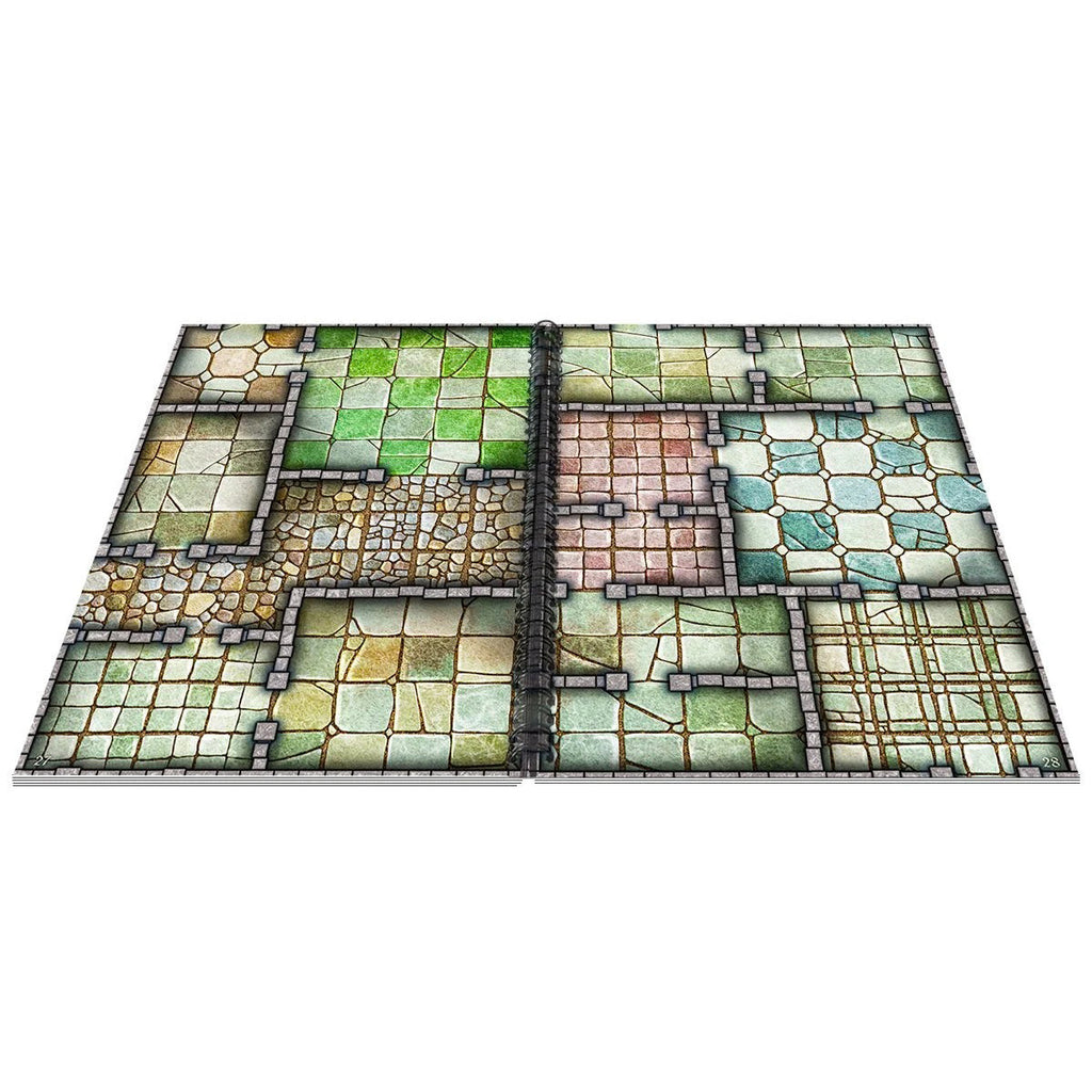 Big Book of Battle Mats – Cells & Shrines (9x12 inches) – Ultimate Tool for Tabletop RPGs