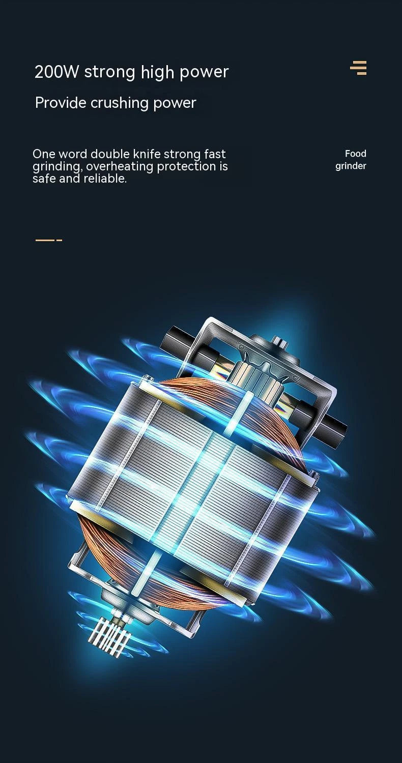 ⚡ Mini Stainless Steel Electric Coffee Grinder