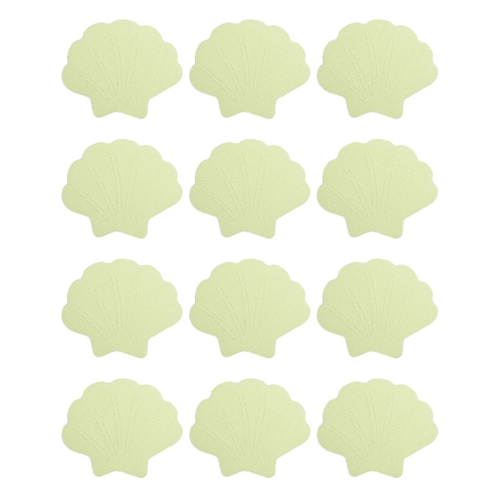 Shell Shape Non Slip Bath Stickers 12PCS for Bathroom and Kitchen Safety