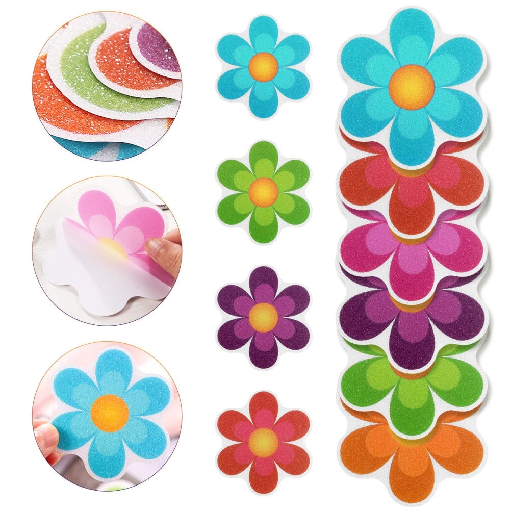 Safety Strip Bath Strips Non-slip Bathtub Stickers Flower Decals Anti-slip