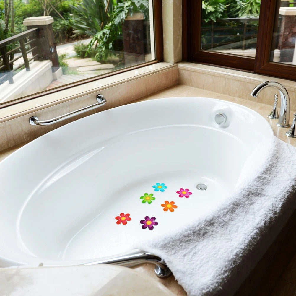Safety Strip Bath Strips Non-slip Bathtub Stickers Flower Decals Anti-slip