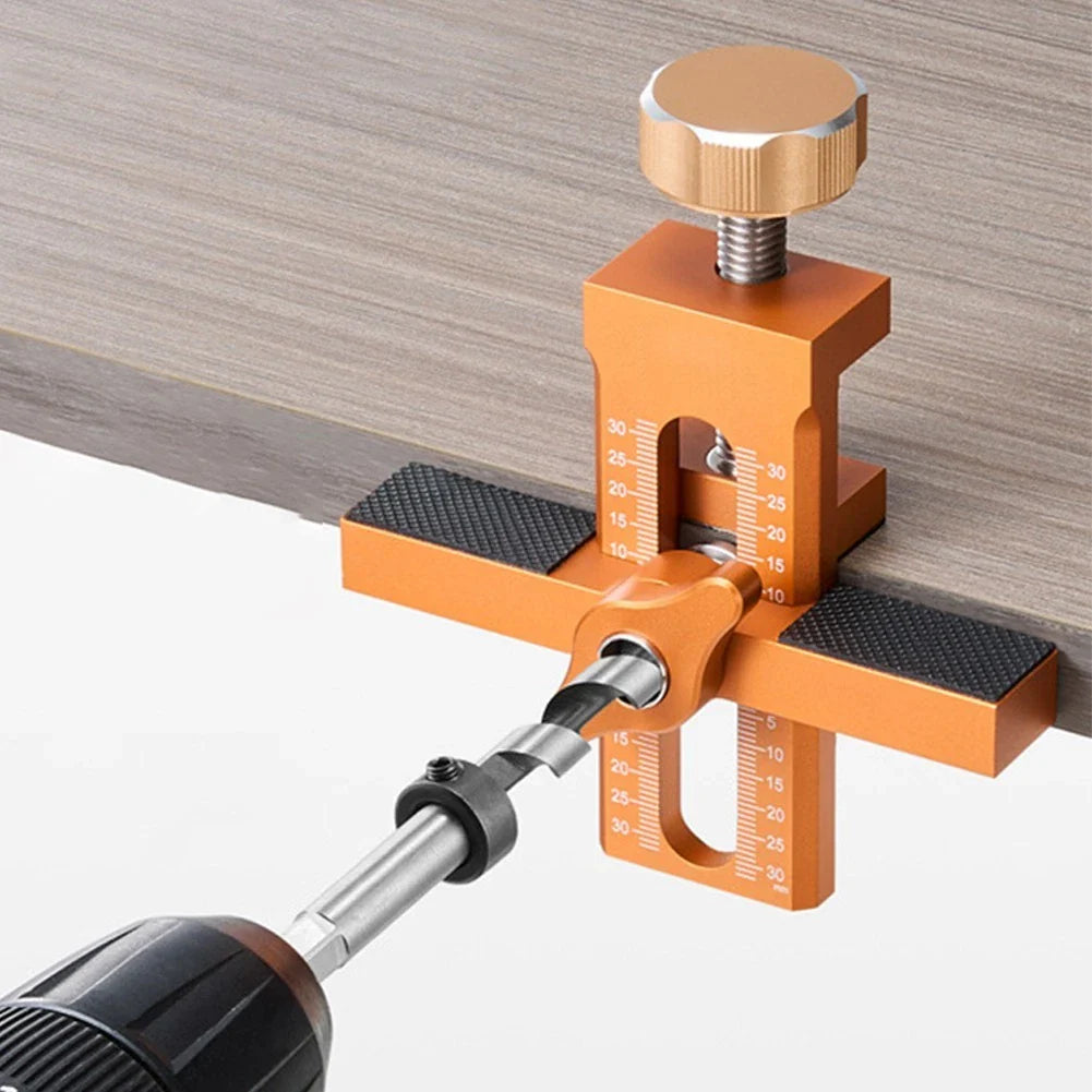 Cabinet Door Installation Jig – Adjustable Aluminum Alloy Drilling Locator