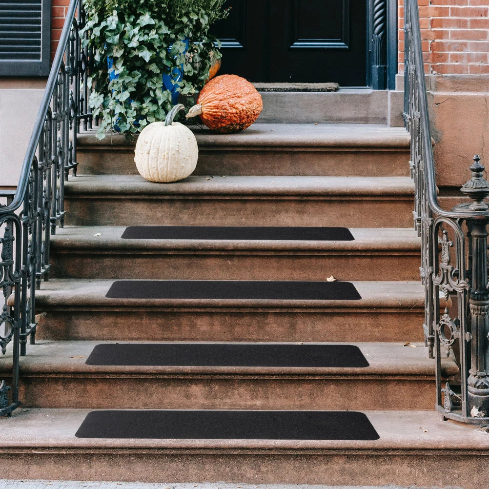 4 Pcs Anti-slip Strip Black Stairway Stickers Outdoor Step Treads