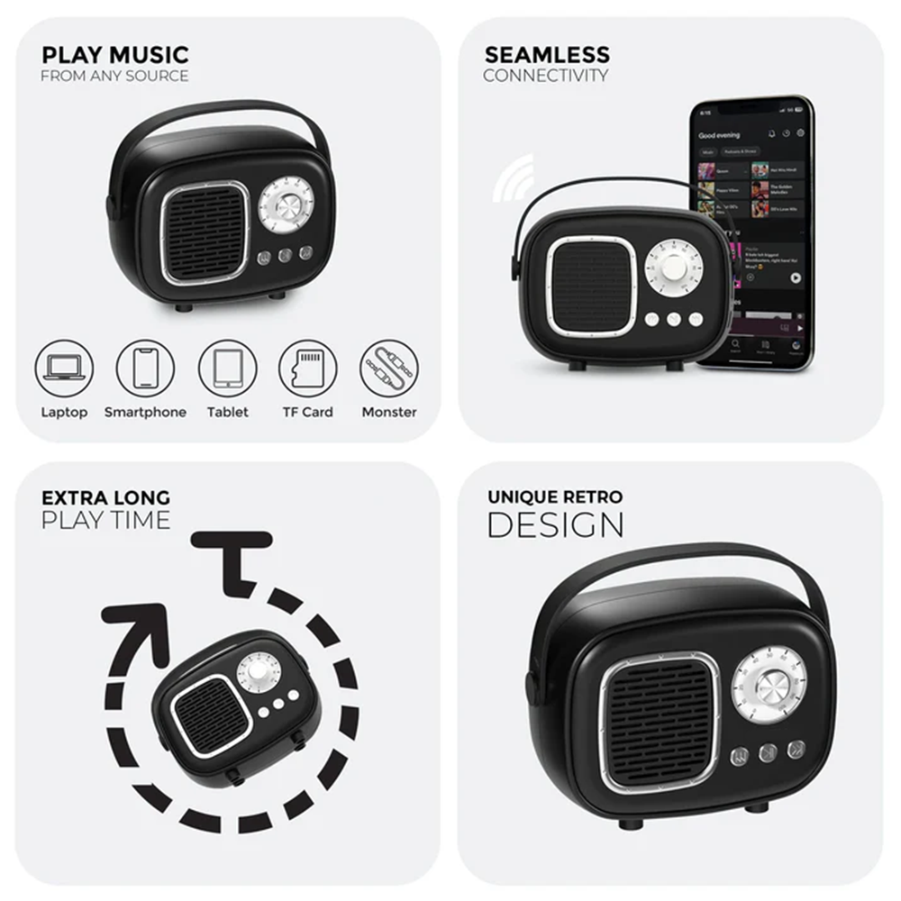 Retro record player with microphone